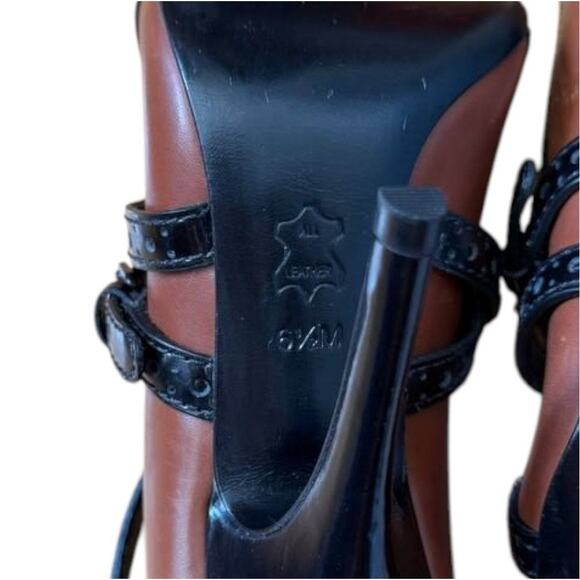 Tory Burch Black/Brown Heels Pumps | Size 6.5 - Picture 7 of 9